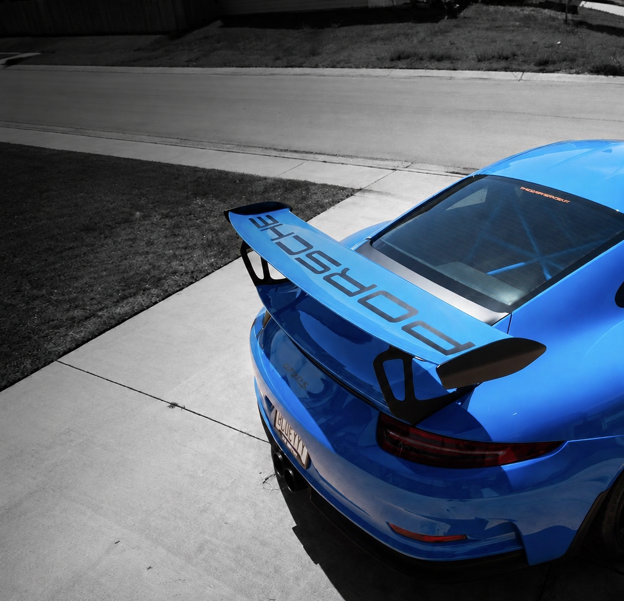 Blue Porsche 911 GT3 RS detailed by Thee Detail Guys